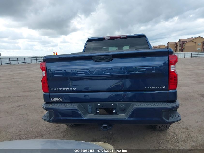 2022 Chevrolet Silverado 1500 2Wd Short Bed Custom VIN: 3GCPABEK1NG599513 Lot: 39980155