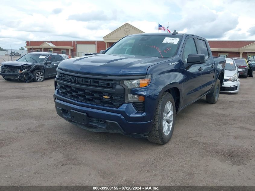 2022 Chevrolet Silverado 1500 2Wd Short Bed Custom VIN: 3GCPABEK1NG599513 Lot: 39980155