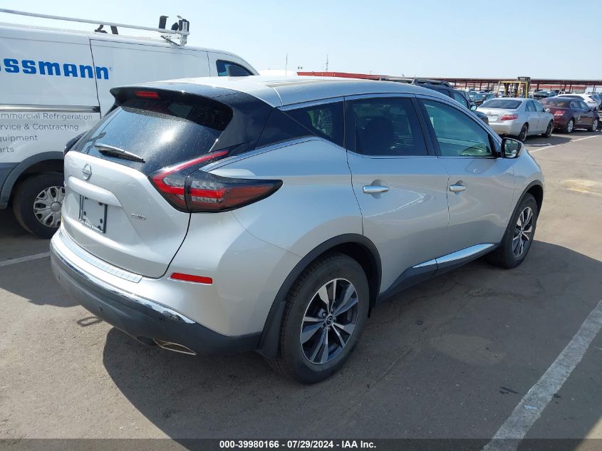 2023 Nissan Murano S Intelligent Awd VIN: 5N1AZ2AS8PC109557 Lot: 39980166