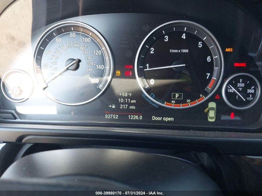 2012 BMW 528 I VIN: WBAXG5C5XCDY28520 Lot: 39980170