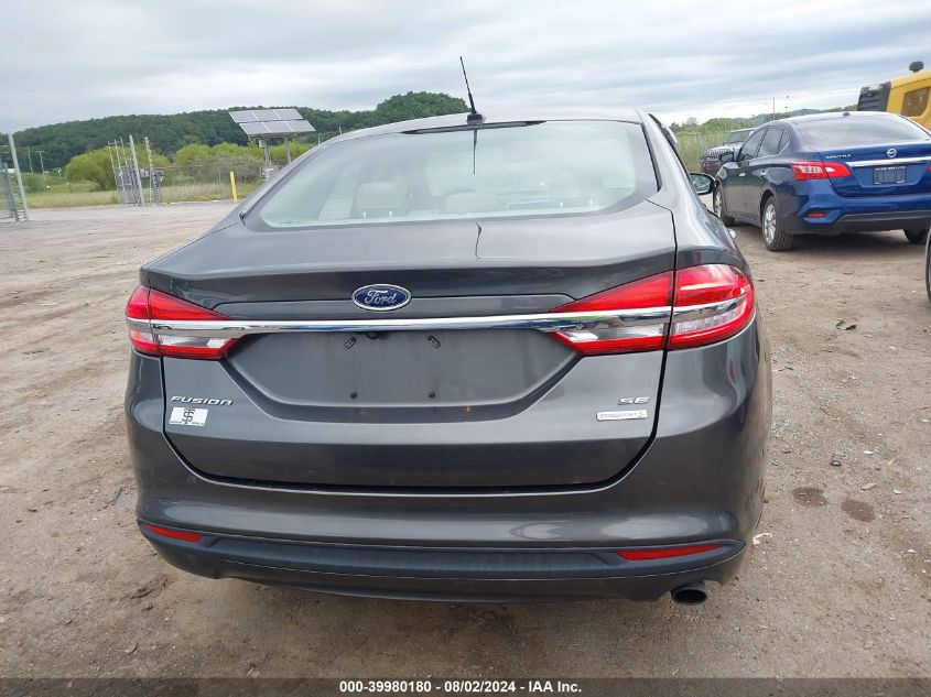 2017 Ford Fusion Se VIN: 3FA6P0HD3HR296419 Lot: 39980180