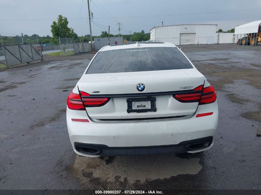 2019 BMW 750I xDrive VIN: WBA7F2C5XKB240421 Lot: 39980207