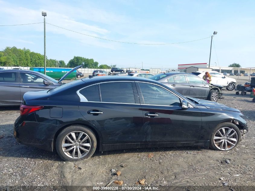 2021 Infiniti Q50 Pure Awd VIN: JN1EV7AR7MM750199 Lot: 39980228