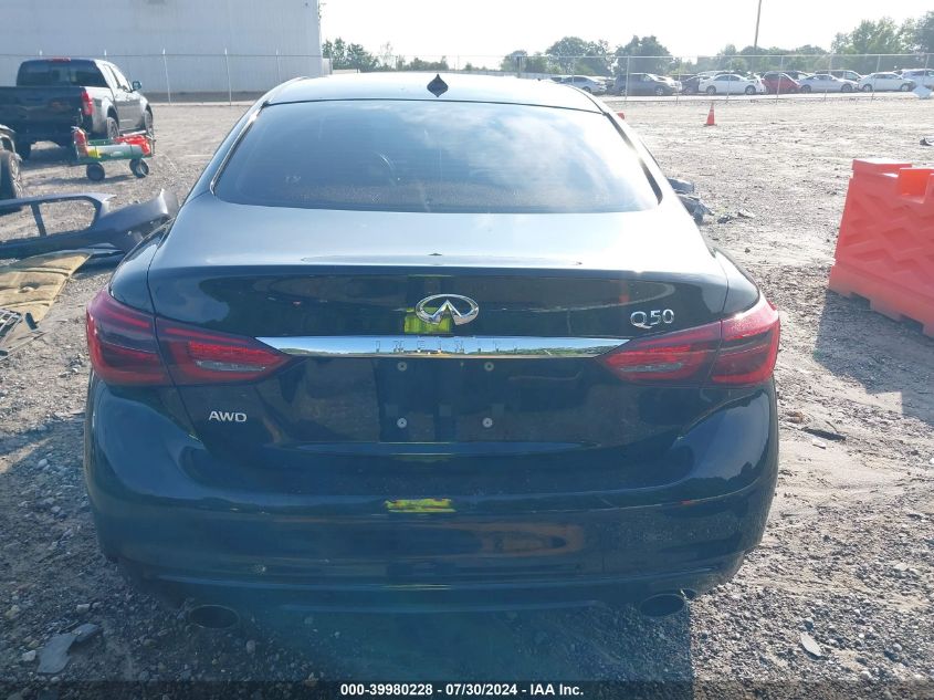 2021 Infiniti Q50 Pure Awd VIN: JN1EV7AR7MM750199 Lot: 39980228