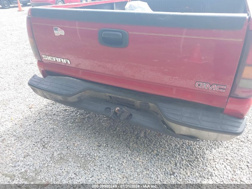 2003 GMC Sierra 1500 Work Truck VIN: 2GTEC19X531197226 Lot: 39980249