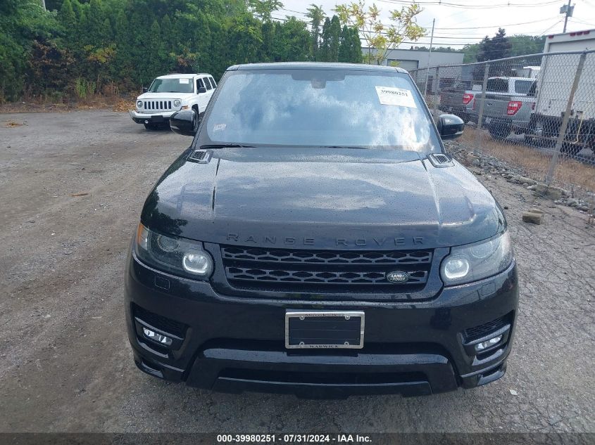 2016 Land Rover Range Rover Sport 3.0L V6 Supercharged Hse VIN: SALWS2PF3GA597118 Lot: 39980251