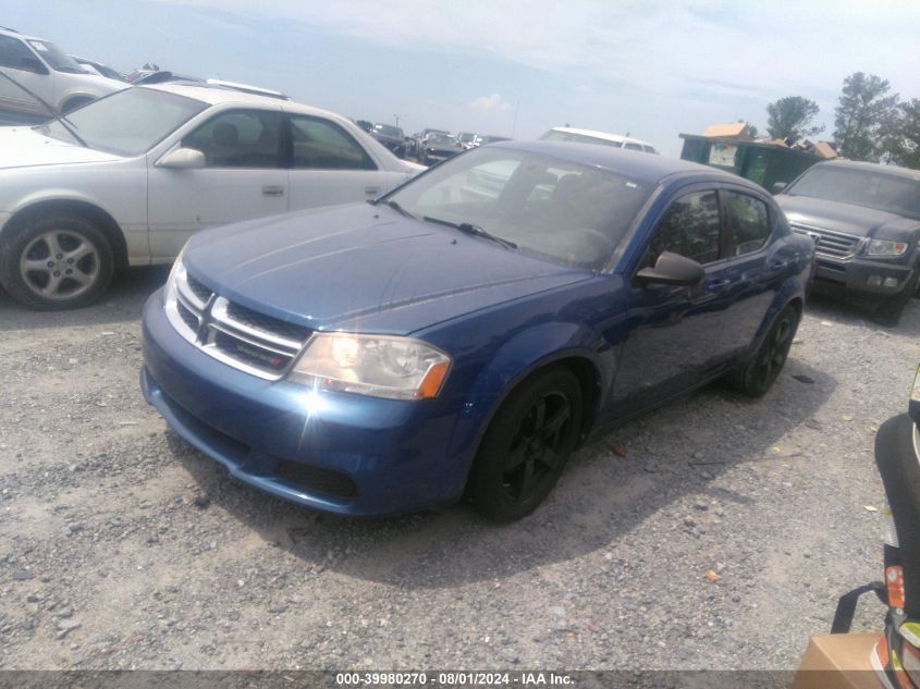 2013 Dodge Avenger Se VIN: 1C3CDZAB0DN611150 Lot: 39980270