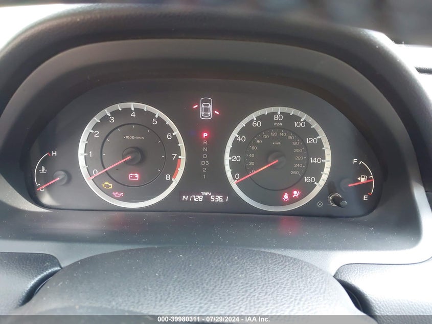 2011 Honda Accord 2.4 Ex-L VIN: 1HGCP2F82BA046431 Lot: 39980311