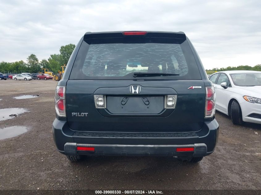 2006 Honda Pilot Lx VIN: 5FNYF28126B016463 Lot: 39980330