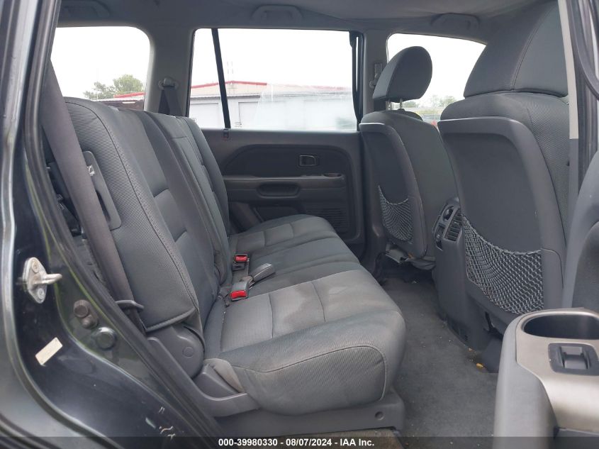 2006 Honda Pilot Lx VIN: 5FNYF28126B016463 Lot: 39980330