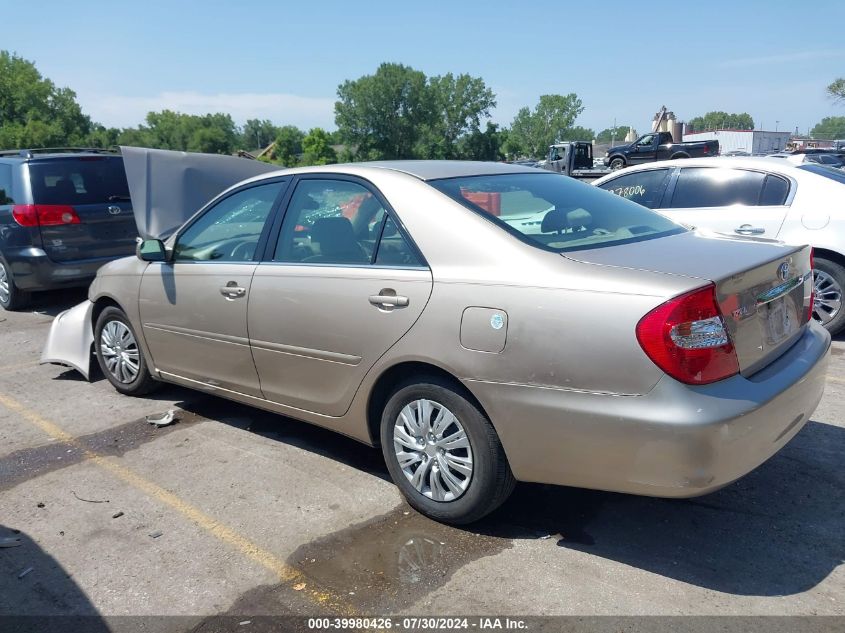 2002 Toyota Camry Le VIN: 4T1BE32K62U049169 Lot: 39980426