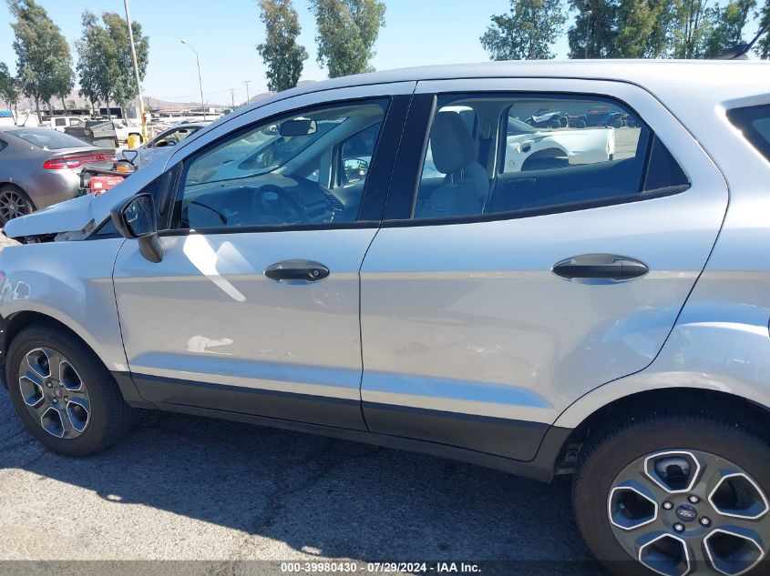 2021 Ford Ecosport S VIN: MAJ3S2FE8MC452634 Lot: 39980430