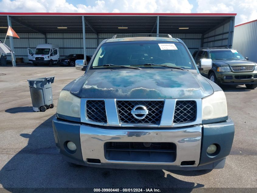 2004 Nissan Pathfinder Armada Le VIN: 5N1AA08A34N734036 Lot: 39980440