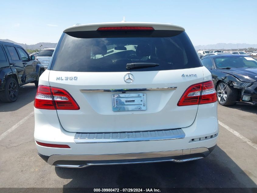 2014 Mercedes-Benz Ml 350 4Matic VIN: 4JGDA5HB4EA305046 Lot: 39980472