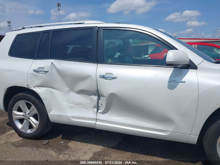 2010 Toyota Highlander Limited V6 VIN: JTEDK3EHXA2167169 Lot: 39980530