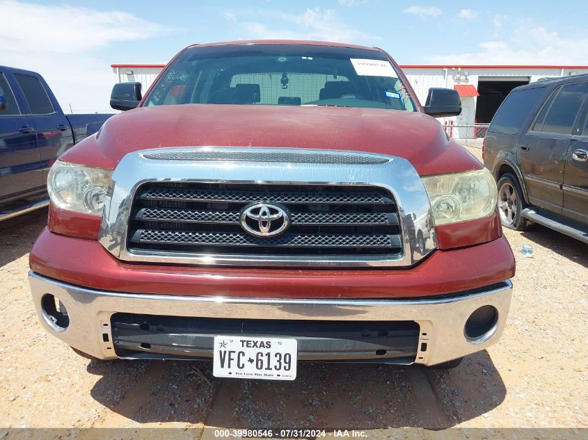 2008 Toyota Tundra Sr5 5.7L V8 VIN: 5TFEV54198X033718 Lot: 39980546