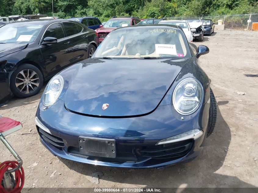 2014 Porsche 911 Carrera 4S VIN: WP0AB2A96ES120470 Lot: 39980684