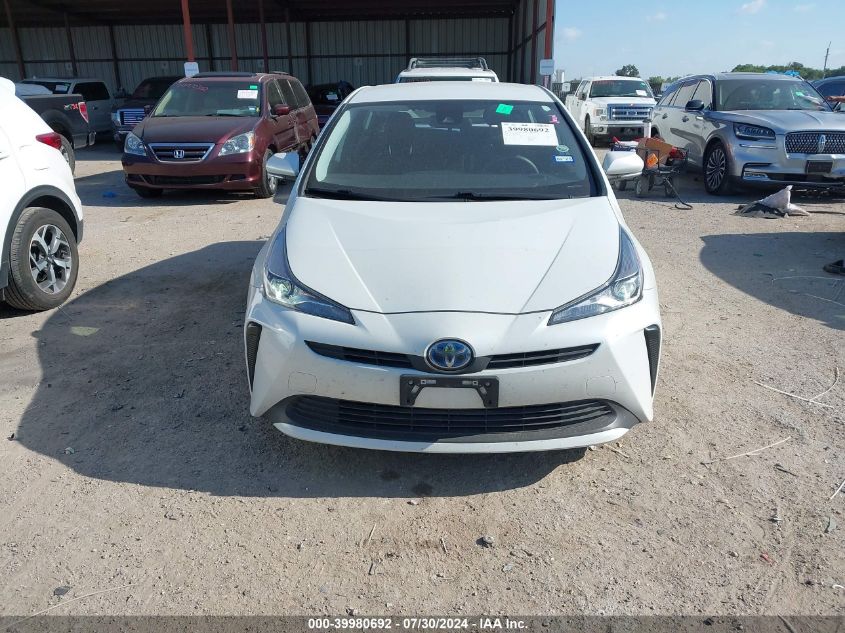 2022 Toyota Prius L VIN: JTDKAMFU1N3173815 Lot: 39980692