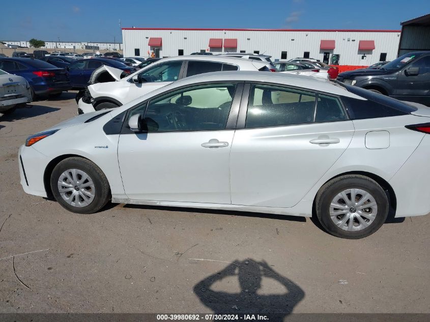 2022 Toyota Prius L VIN: JTDKAMFU1N3173815 Lot: 39980692