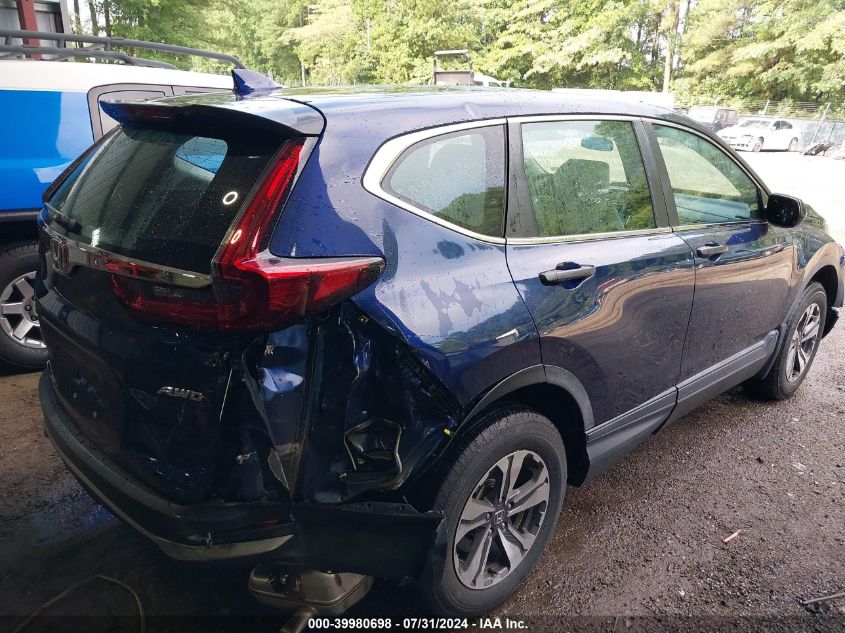 2020 Honda Cr-V Awd Lx VIN: 5J6RW2H26LL010990 Lot: 39980698