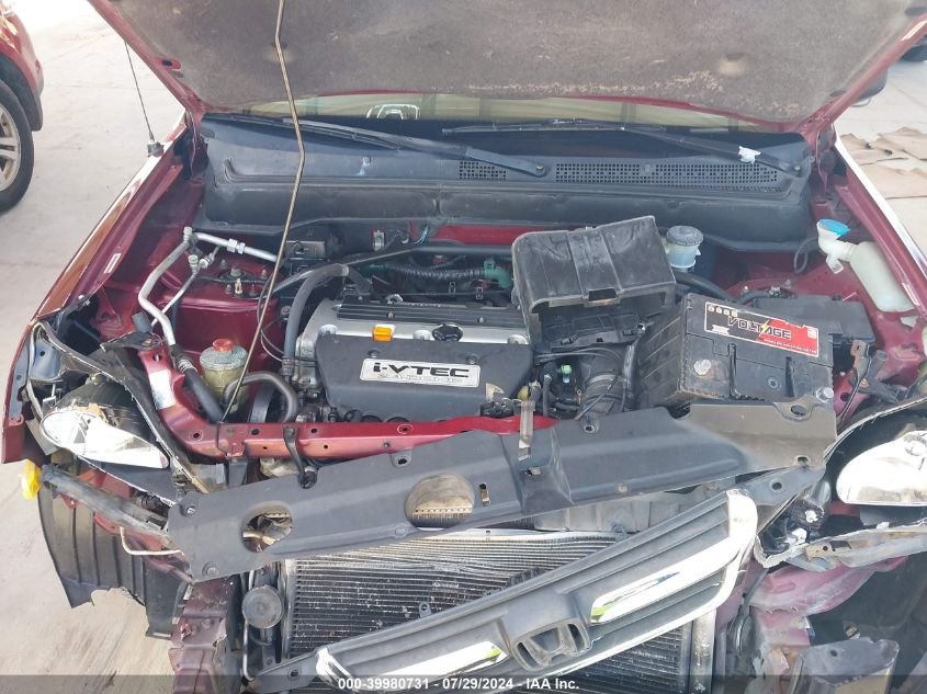 2004 Honda Cr-V Lx VIN: JHLRD78484C039194 Lot: 39980731