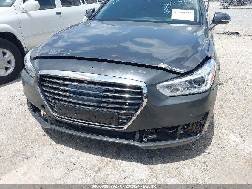 2019 Genesis G90 VIN: KMTF54JH6KU064175 Lot: 39980792