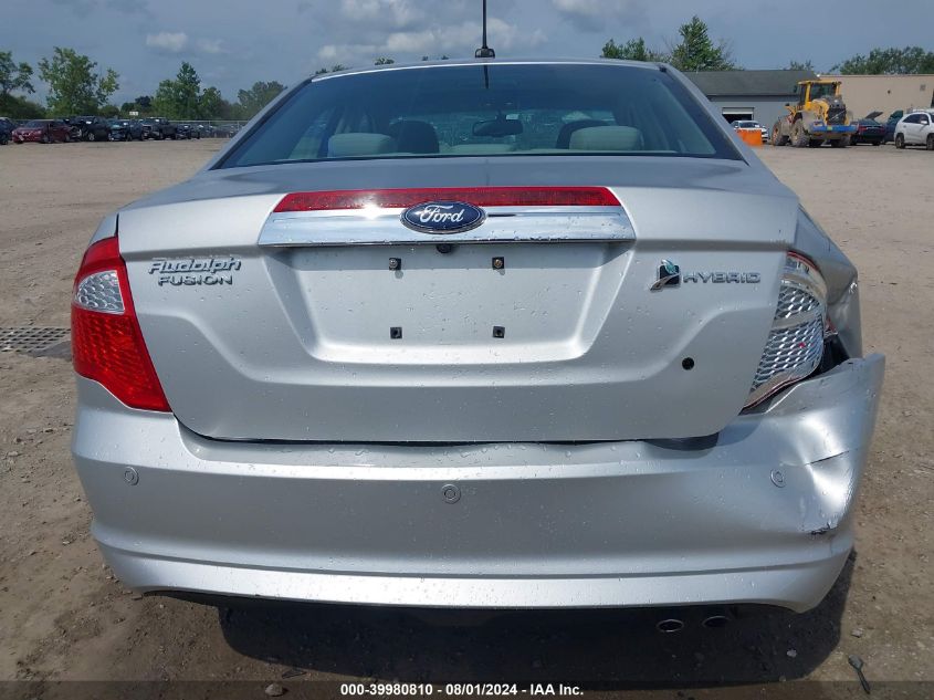 2010 Ford Fusion Hybrid Hybrid VIN: 3FADP0L32AR225403 Lot: 39980810