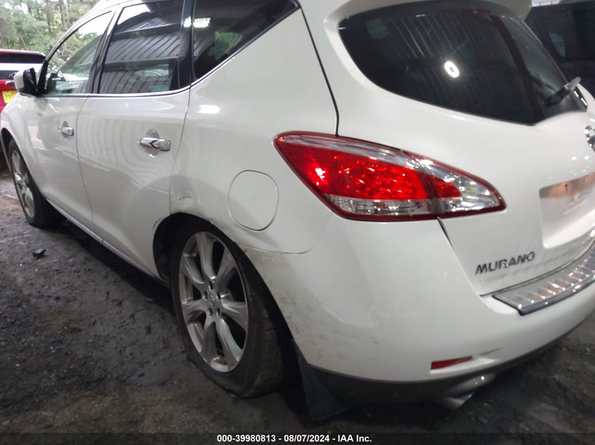 2012 Nissan Murano Le VIN: JN8AZ1MW7CW232406 Lot: 39980813