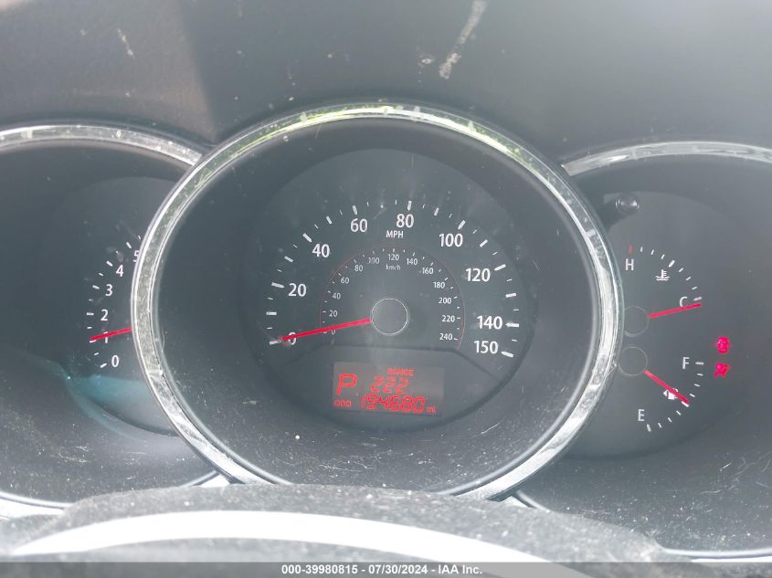 2013 Kia Sorento Ex VIN: 5XYKUCA64DG384835 Lot: 39980815