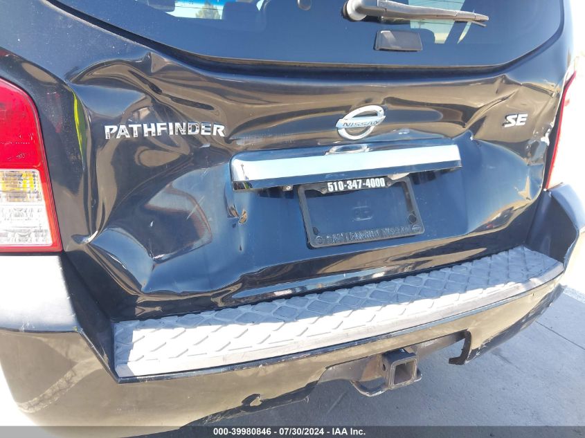 2008 Nissan Pathfinder Se VIN: 5N1AR18B98C610605 Lot: 39980846