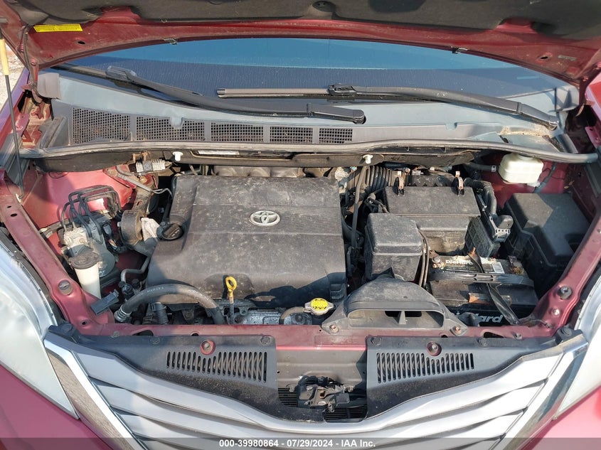 2012 Toyota Sienna Xle V6 8 Passenger VIN: 5TDYK3DC9CS231189 Lot: 39980864