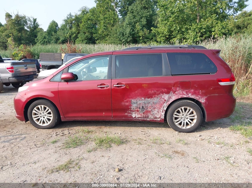 2012 Toyota Sienna Xle V6 8 Passenger VIN: 5TDYK3DC9CS231189 Lot: 39980864