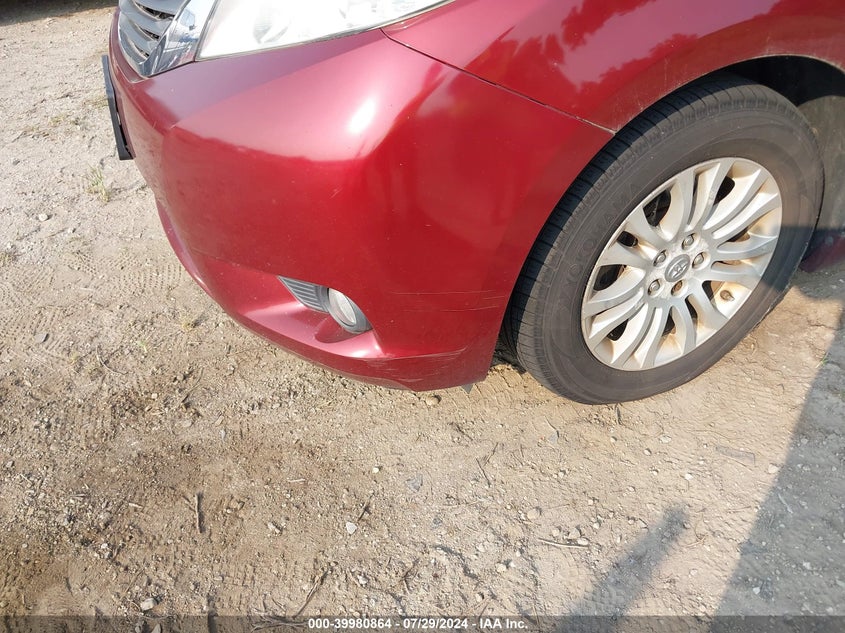 2012 Toyota Sienna Xle V6 8 Passenger VIN: 5TDYK3DC9CS231189 Lot: 39980864