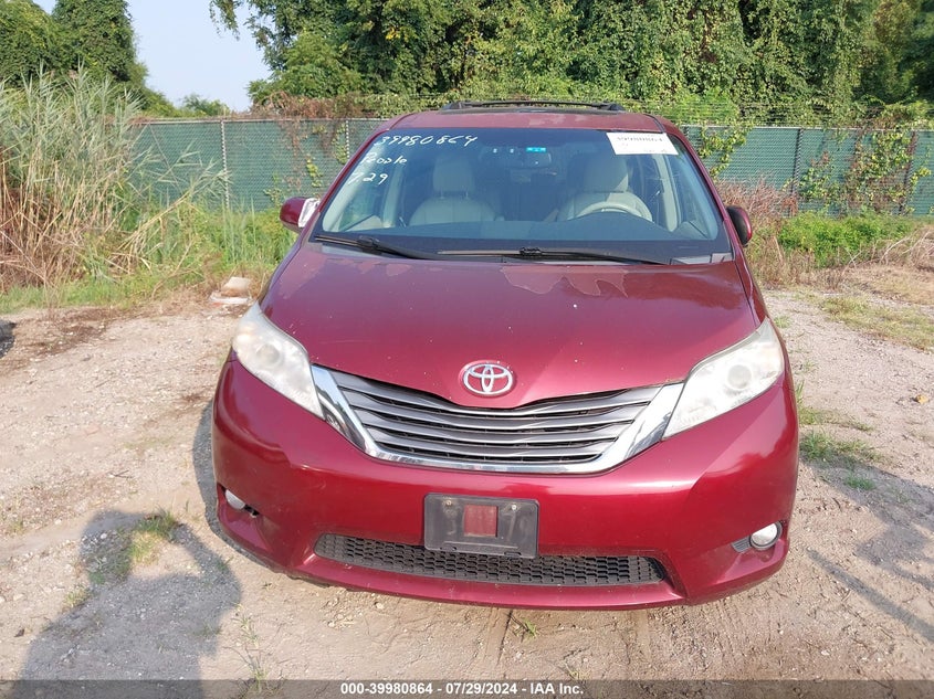 2012 Toyota Sienna Xle V6 8 Passenger VIN: 5TDYK3DC9CS231189 Lot: 39980864