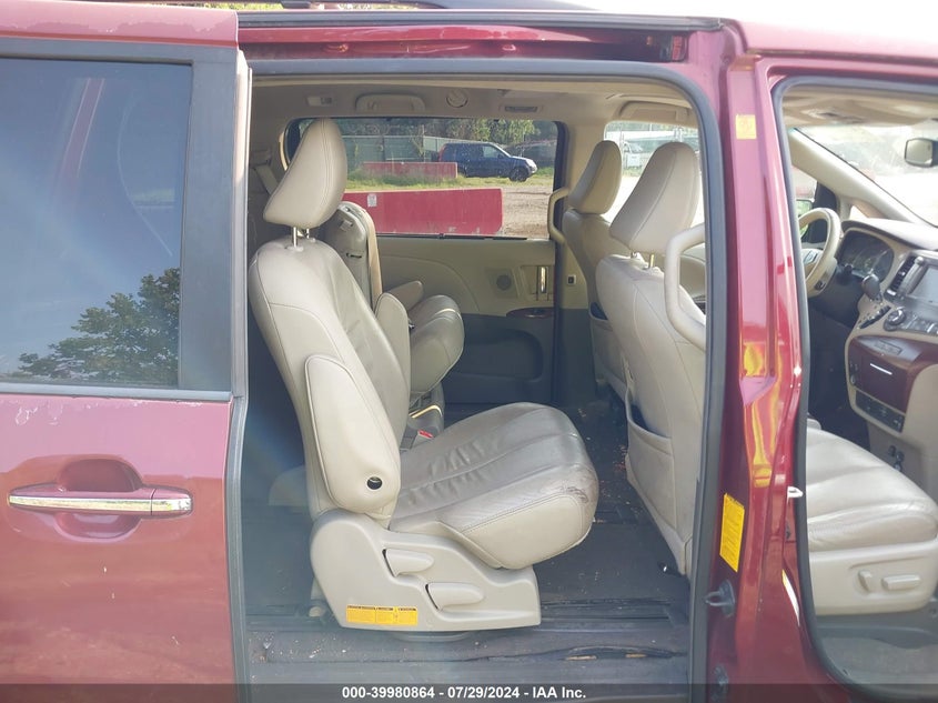 2012 Toyota Sienna Xle V6 8 Passenger VIN: 5TDYK3DC9CS231189 Lot: 39980864