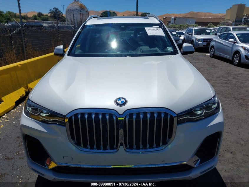 2022 BMW X7 xDrive40I VIN: 5UXCW2C00N9N09297 Lot: 39980891