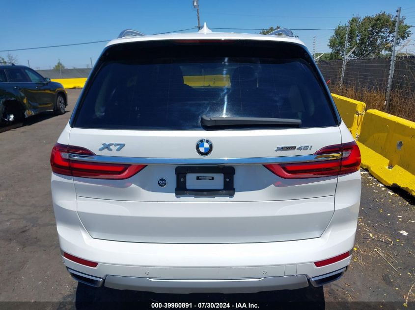 2022 BMW X7 xDrive40I VIN: 5UXCW2C00N9N09297 Lot: 39980891