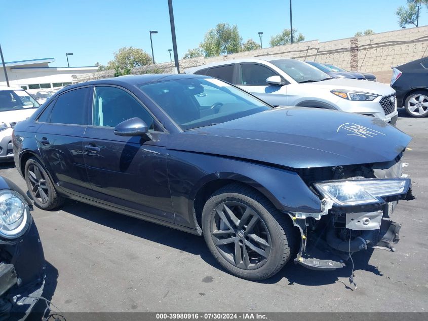 2017 Audi A4 2.0T Premium VIN: WAUGNAF49HN014622 Lot: 39980916