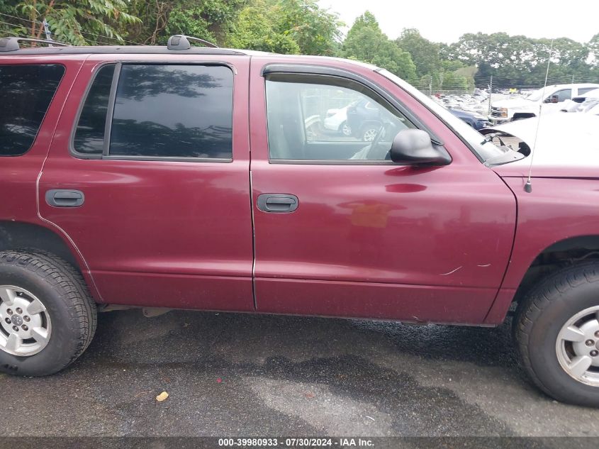 2002 Dodge Durango Sport VIN: 1B4HS38N32F206649 Lot: 39980933