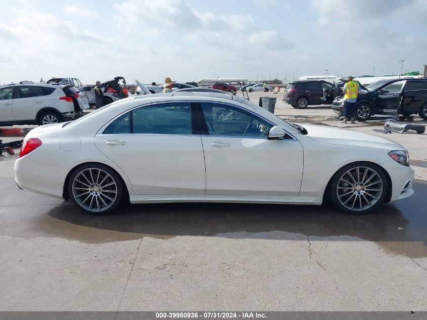 2015 Mercedes-Benz S 550 VIN: WDDUG8CB4FA168774 Lot: 39980936