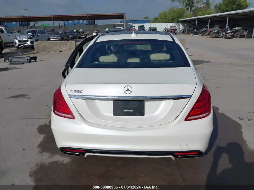 2015 Mercedes-Benz S 550 VIN: WDDUG8CB4FA168774 Lot: 39980936