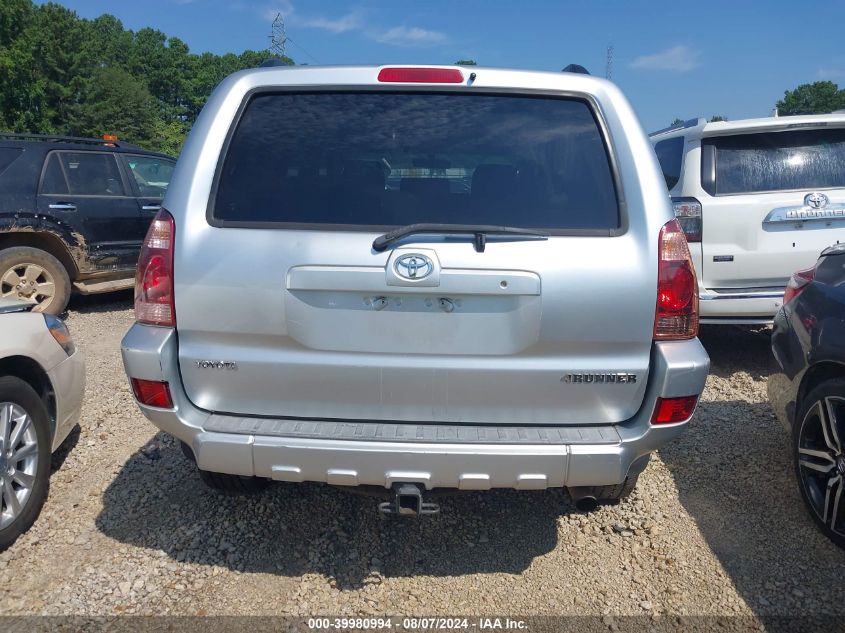 2005 Toyota 4Runner Sr5 V6 VIN: JTEZU14R750060998 Lot: 39980994