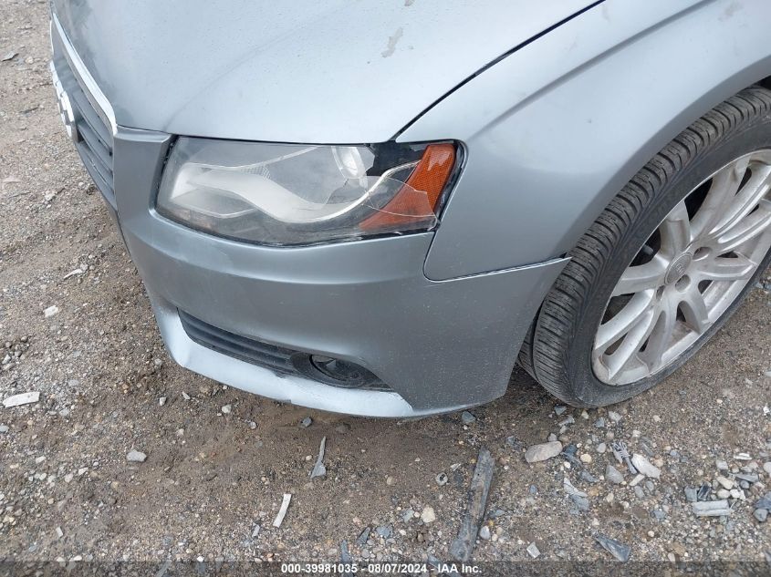 2011 Audi A4 2.0T Premium VIN: WAUFFAFL0BA092429 Lot: 39981035