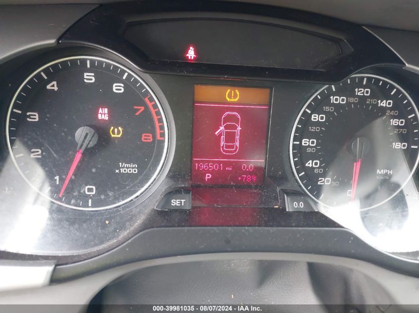 2011 Audi A4 2.0T Premium VIN: WAUFFAFL0BA092429 Lot: 39981035