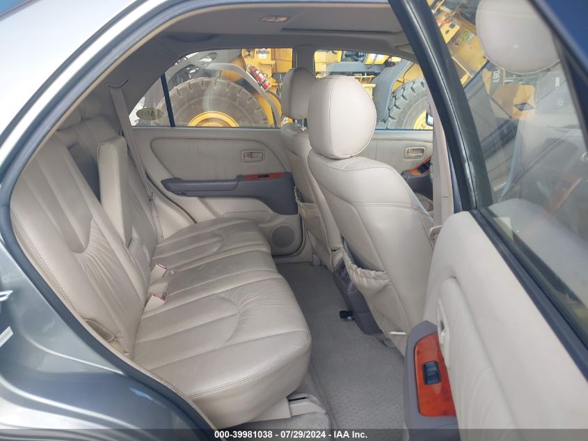 2000 Lexus Rx 300 300 VIN: JT6GF10U6Y0079229 Lot: 39981038