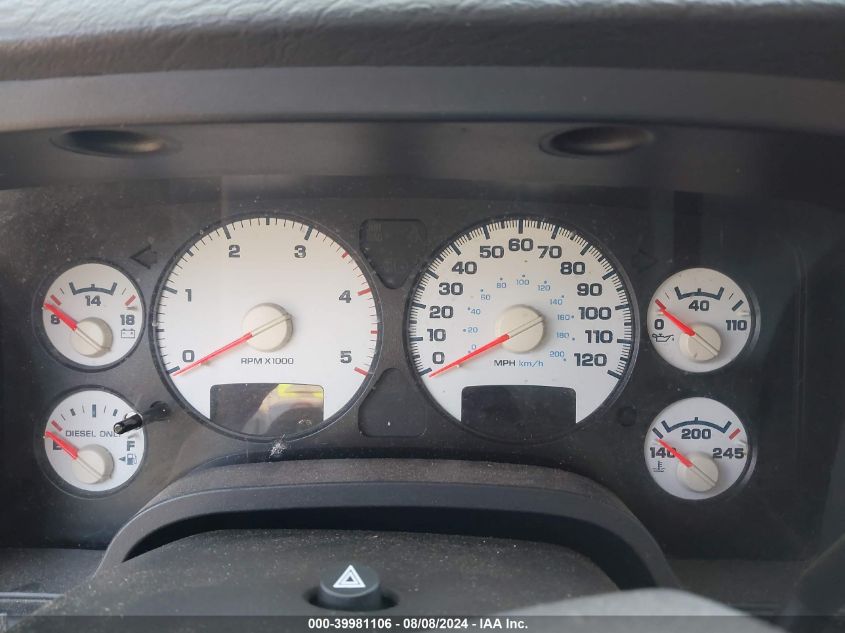 2004 Dodge Ram 2500 Slt/Laramie VIN: 3D7KU28C54G279881 Lot: 39981106