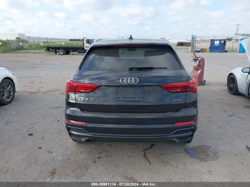 2022 Audi Q3 Premium Plus 45 Tfsi S Line Quattro Tiptronic VIN: WA1EECF34N1083275 Lot: 39981114