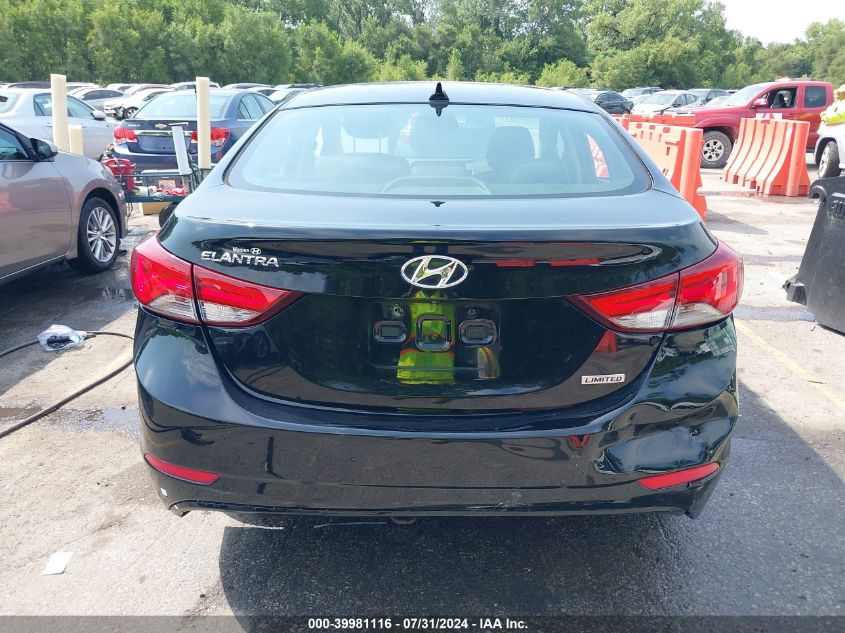 2014 Hyundai Elantra Limited VIN: KMHDH4AE1EU082618 Lot: 39981116