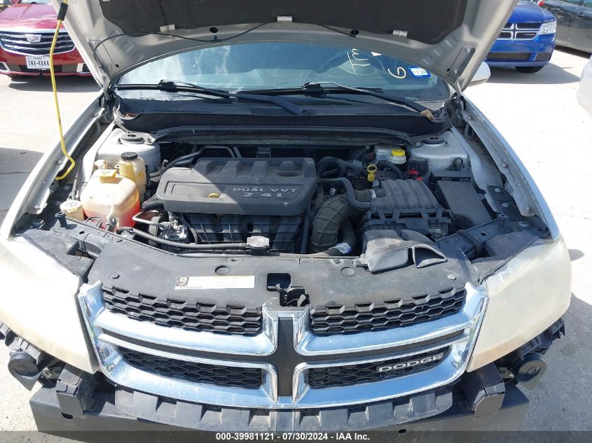 2012 Dodge Avenger Sxt VIN: 1C3CDZCB7CN185257 Lot: 39981121