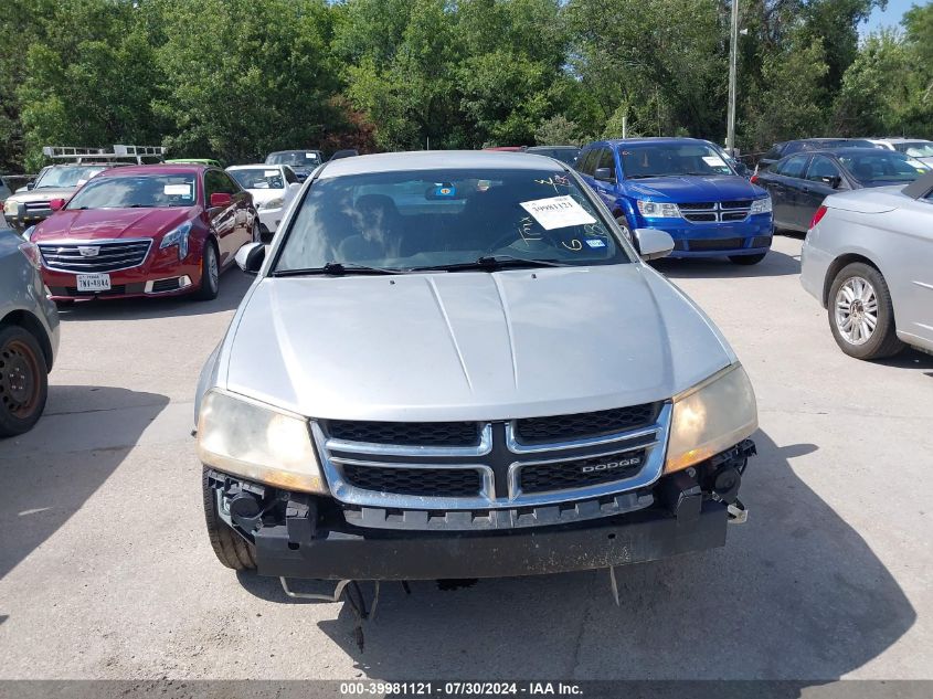 2012 Dodge Avenger Sxt VIN: 1C3CDZCB7CN185257 Lot: 39981121